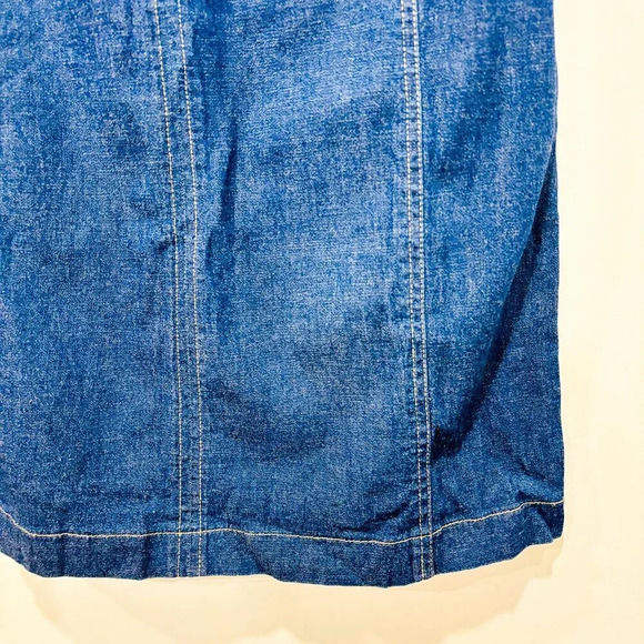 SYSTEM TAG Halter Top Denim Dress | Y2K Blue Jean Mini Dress * - Picture 5 of 7